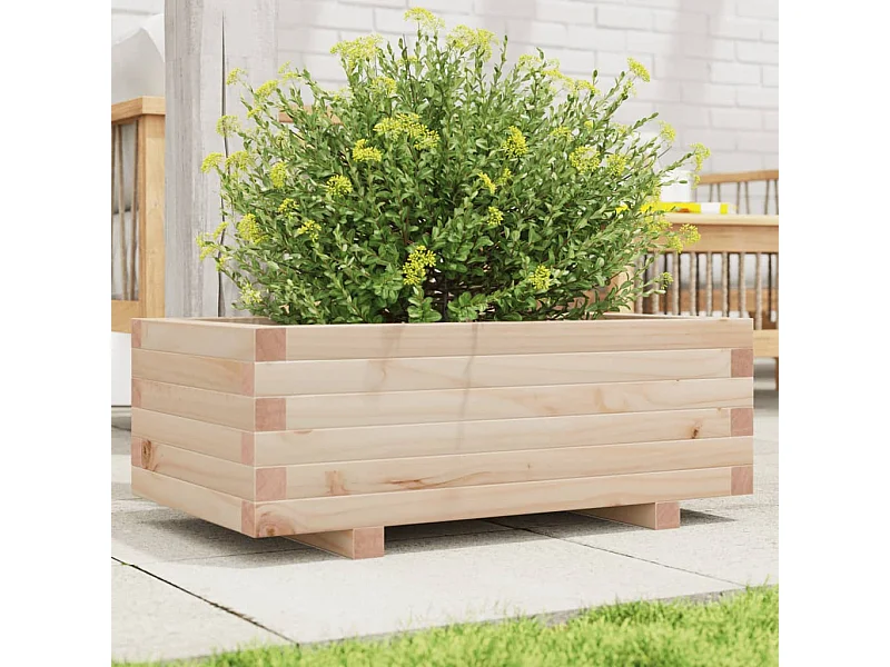 Jardinière 70x40x26,5 cm bois de pin massif
