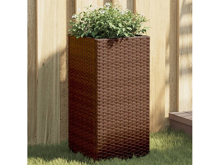 Fioriera da Giardino Bianca 110x60x49,5 cm Legno Massello Pino