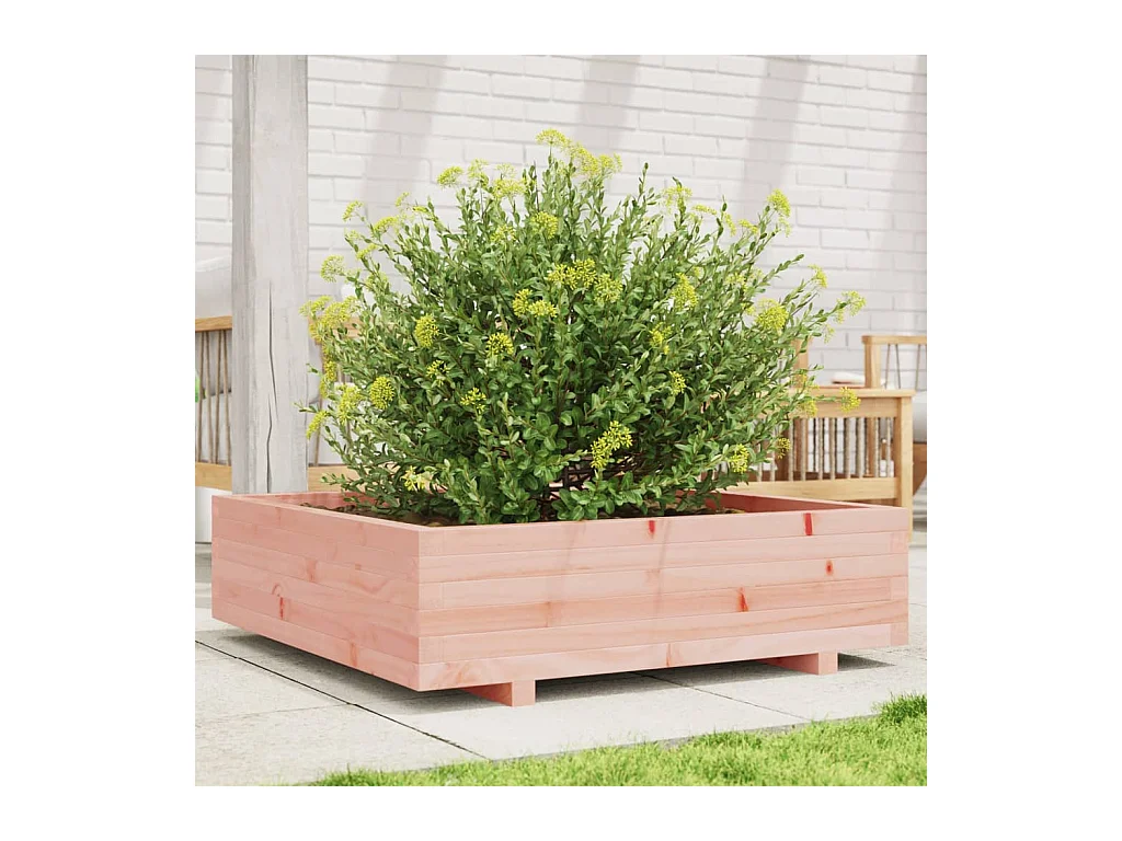 Pflanzkübel 90x90x26,5 cm Massivholz Douglasie
