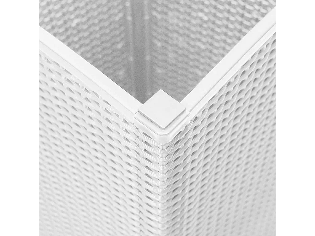 Pflanzkübel 4 Stk. Weiß 32,5x32,5x57 cm PP