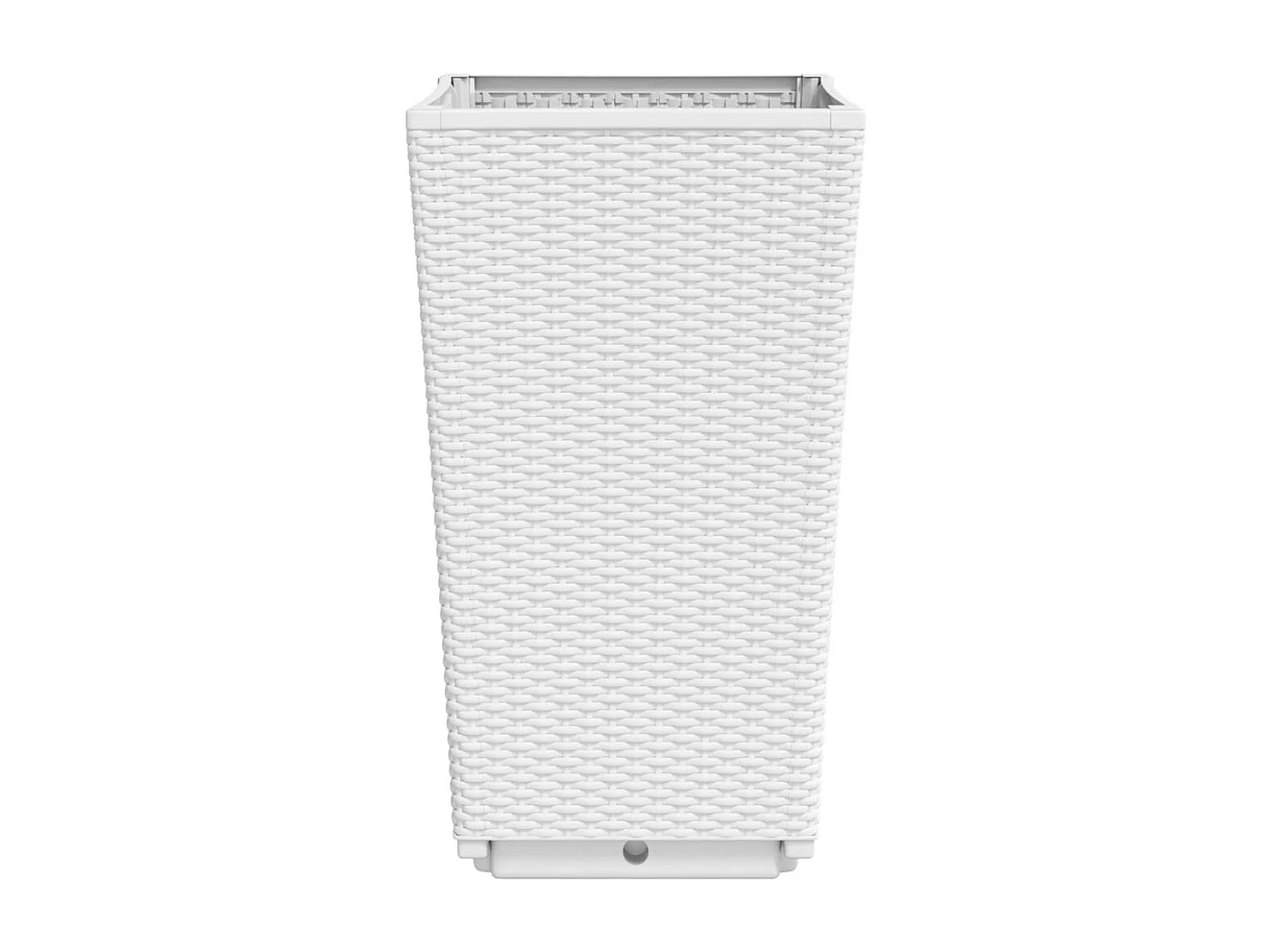 Jardinières 4 pcs blanc 32,5x32,5x57 cm polypropylène