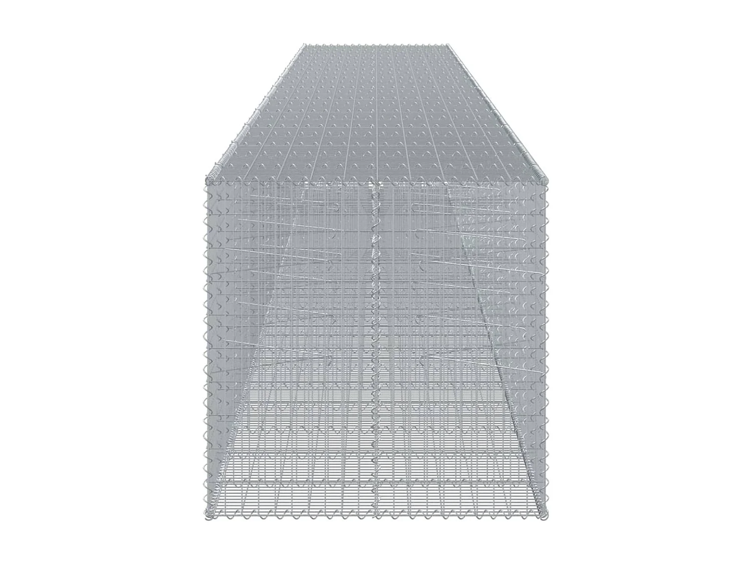 Panier gabion avec couvercle 1150x100x100 cm fer galvanisé