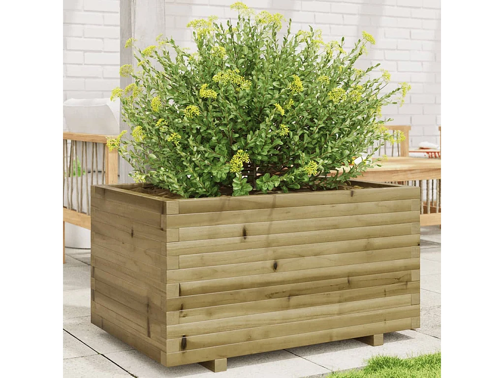 Jardinière 90x60x49,5 cm bois de pin imprégné