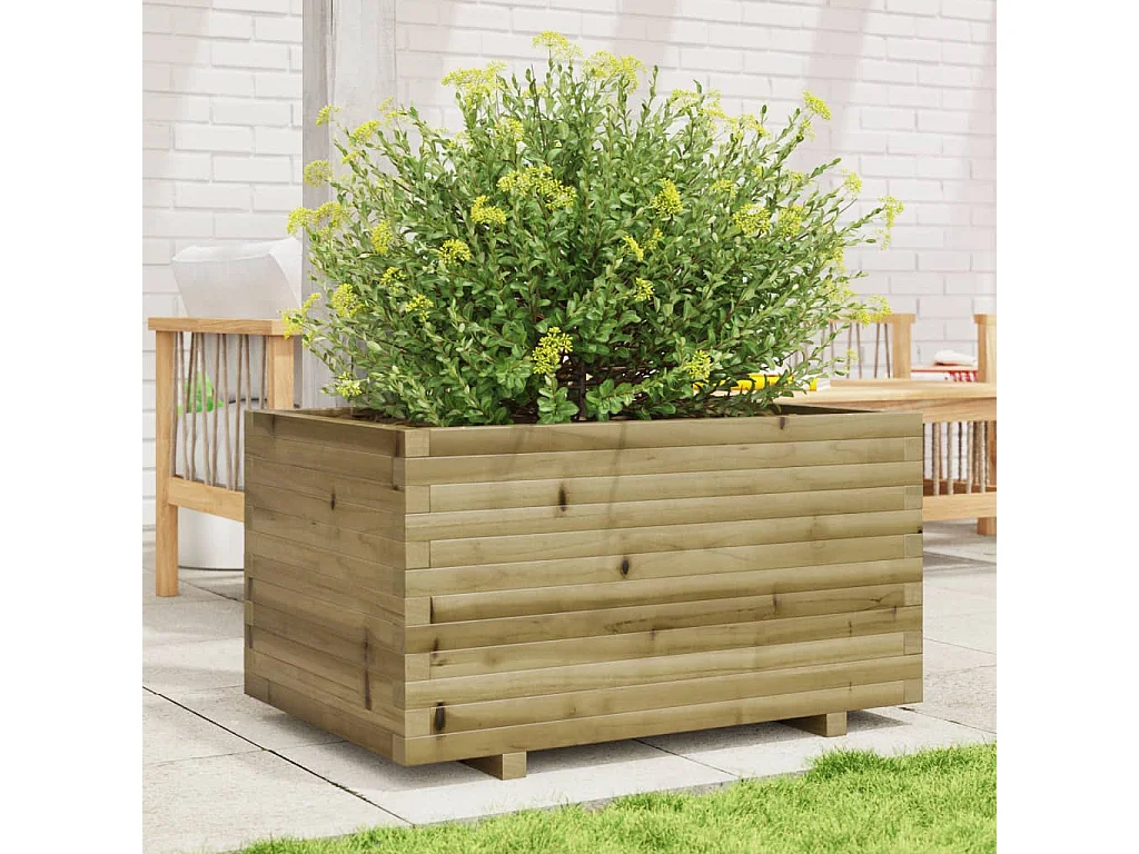 Jardinière 90x60x49,5 cm bois de pin imprégné