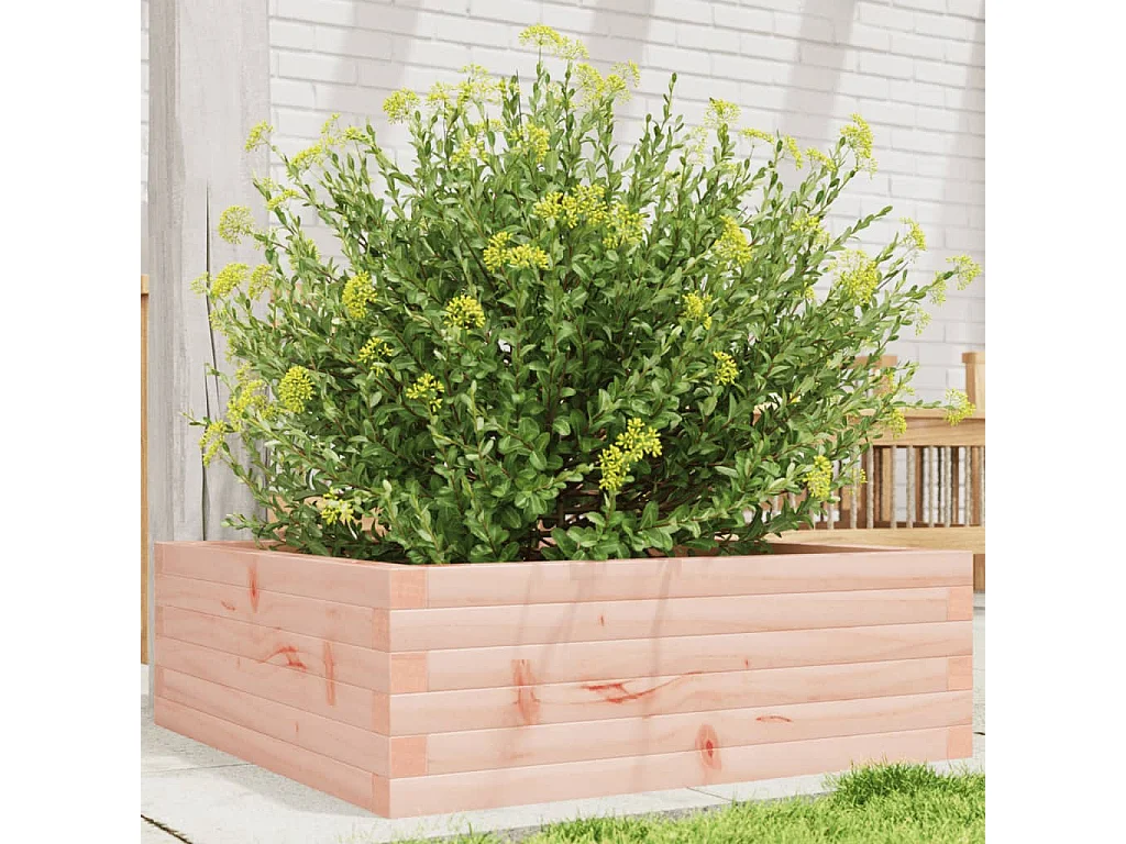 Jardinière 70x70x23 cm bois massif douglas