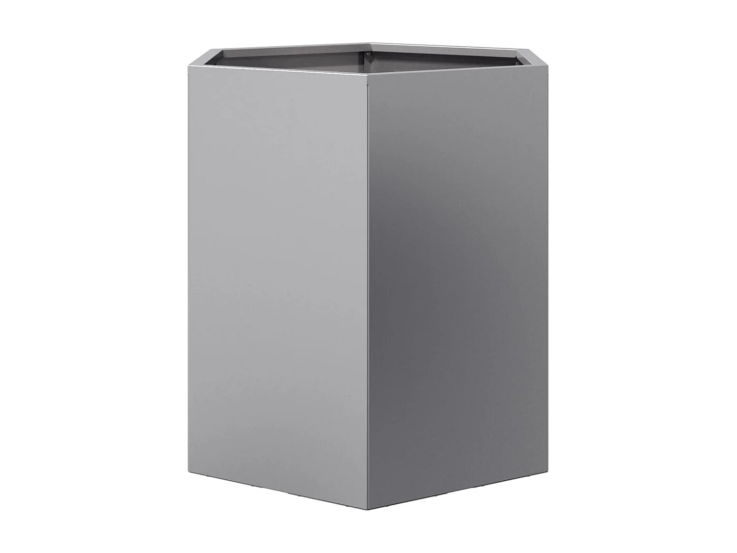 Jardinières 2 pcs hexagone 46x40x45 cm acier galvanisé