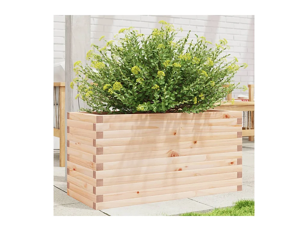 Jardinière 90x40x45,5 cm bois de pin massif