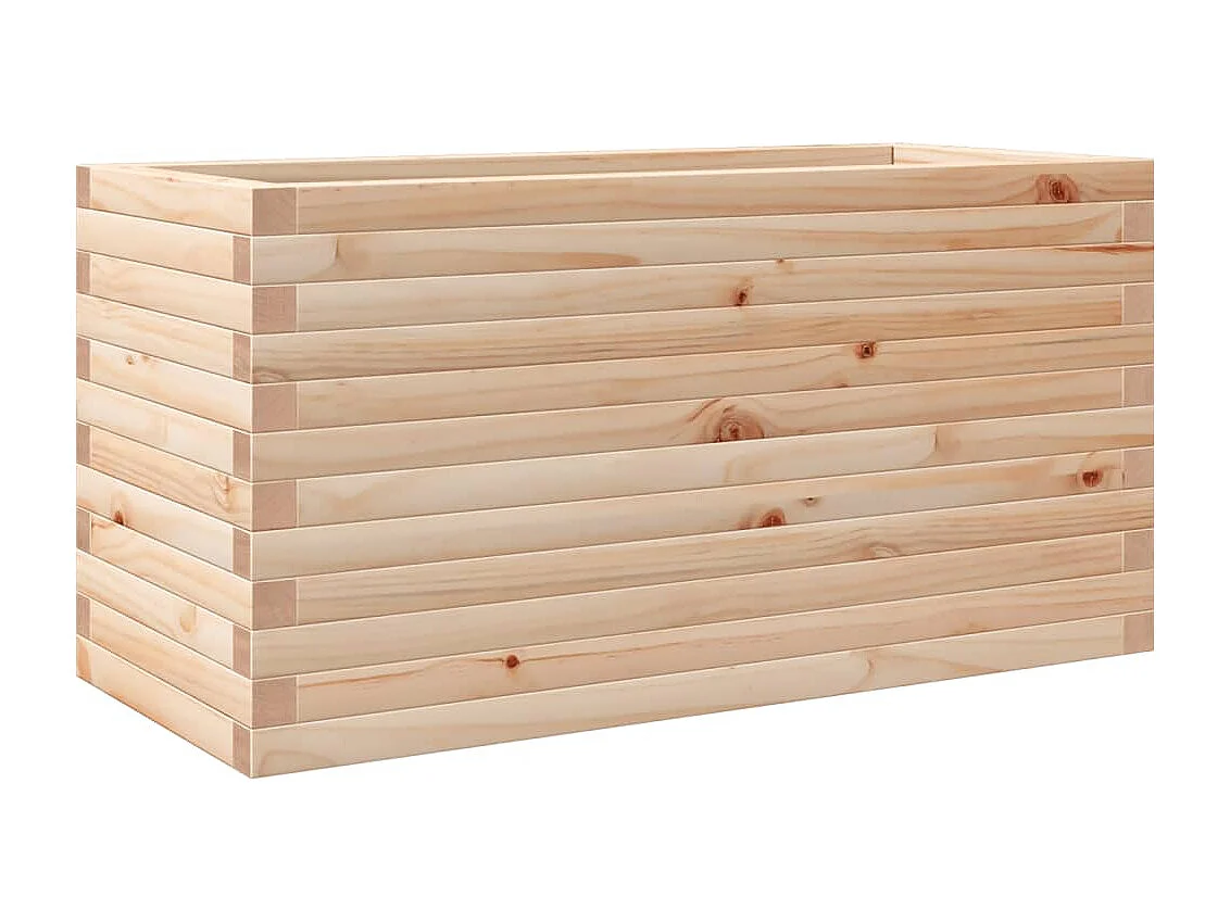 Jardinière 90x40x45,5 cm bois de pin massif