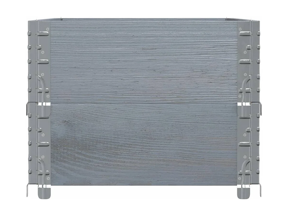 Pflanzkasten Grau 100x50 cm Massivholz Kiefer