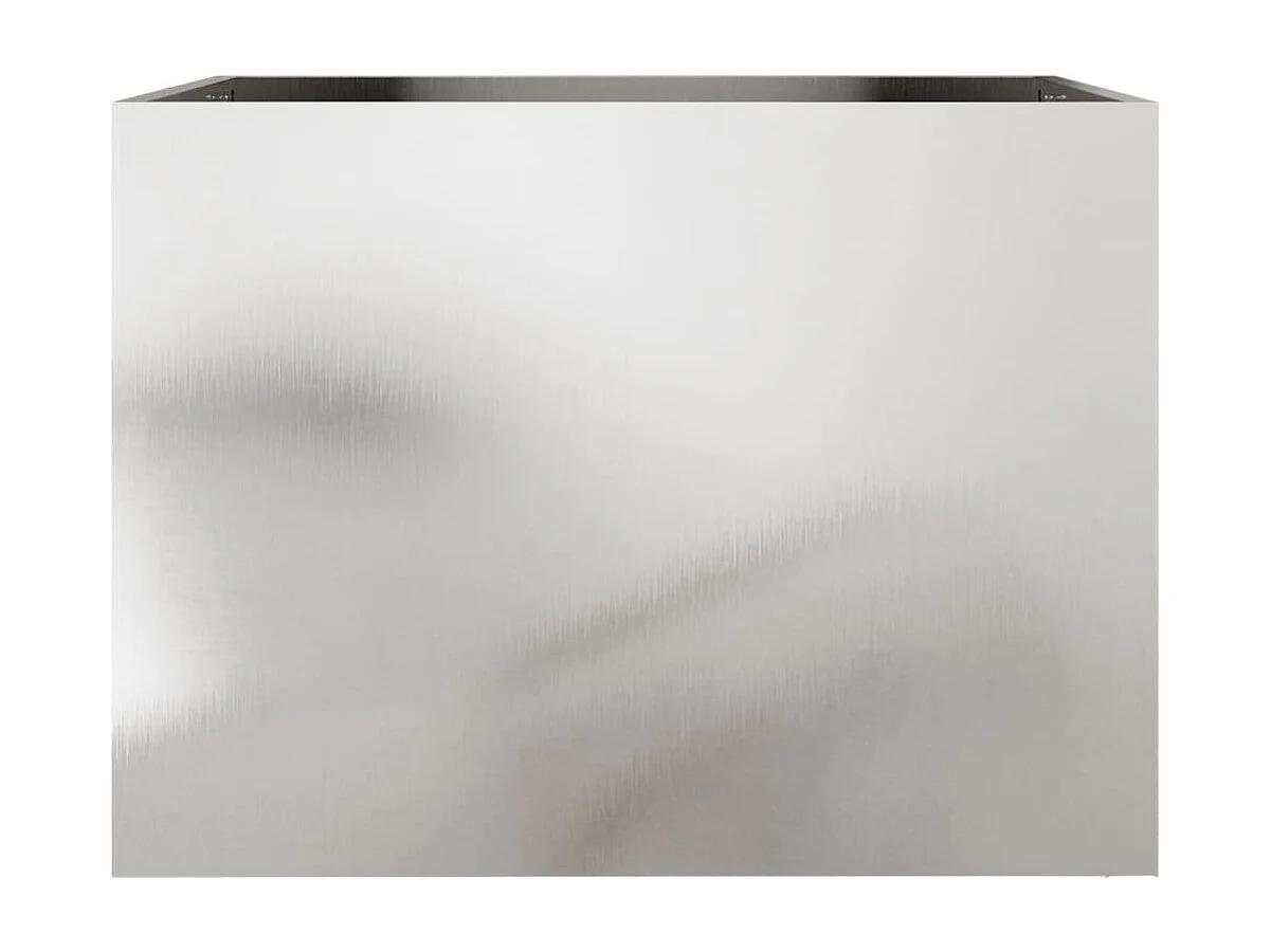 Pflanzkübel Silbern 62x47x46 cm Edelstahl