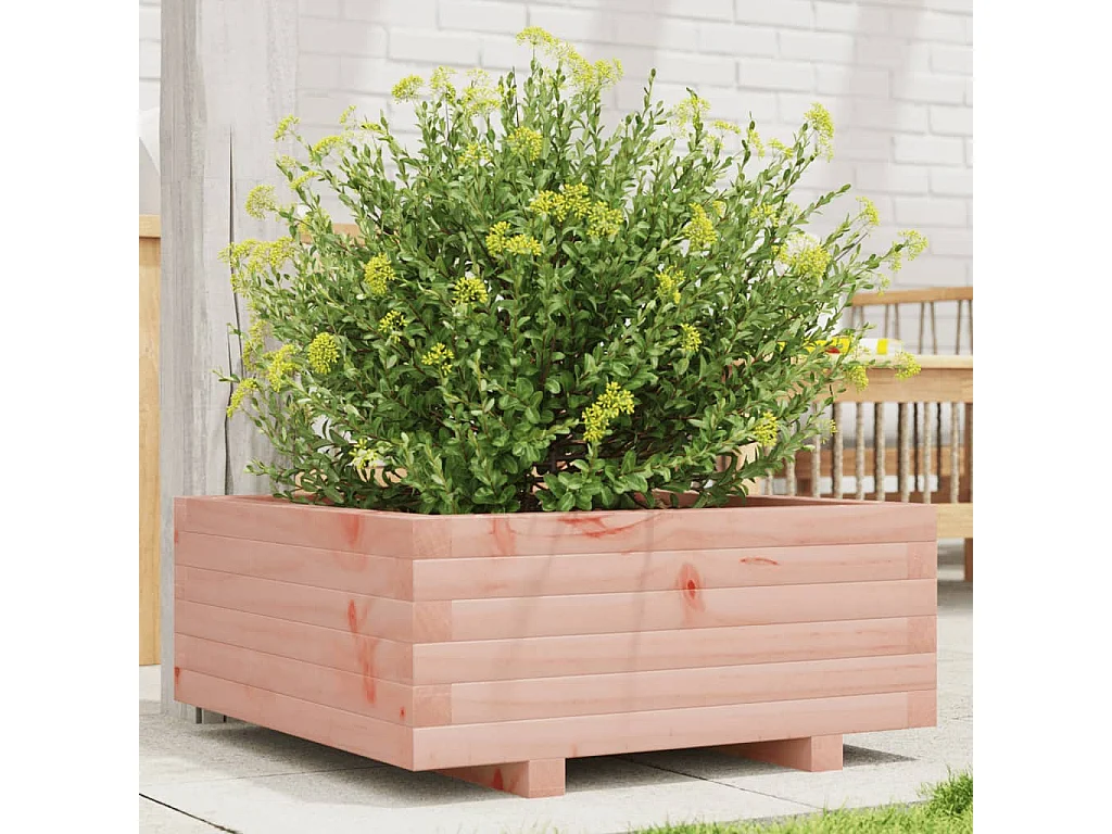 Jardinière 60x60x26,5 cm bois massif douglas