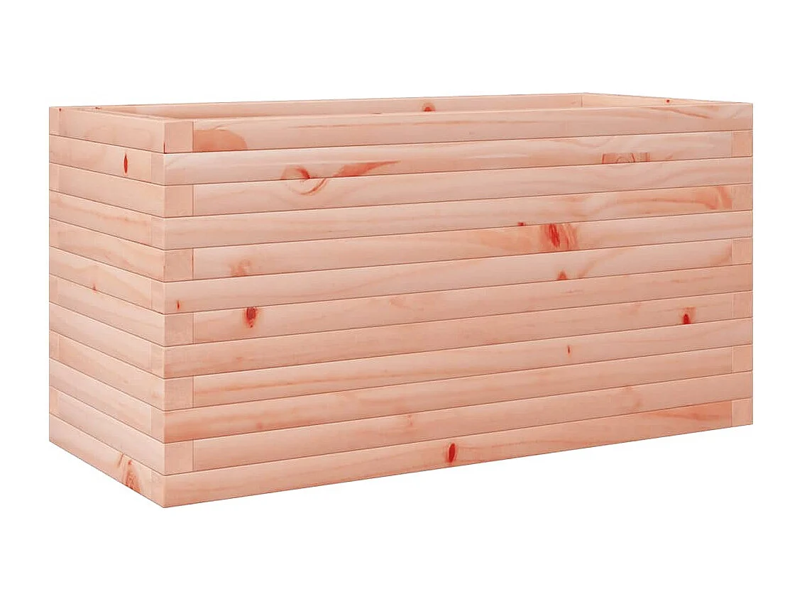 Vaso/floreira de jardim 90x40x45,5 cm madeira de douglas maciça