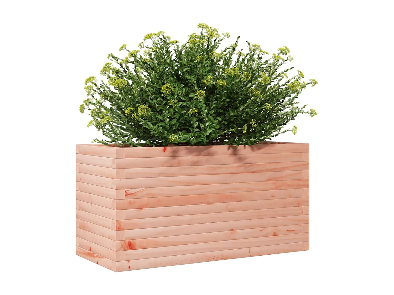 Vaso/floreira de jardim 90x40x45,5 cm madeira de douglas maciça