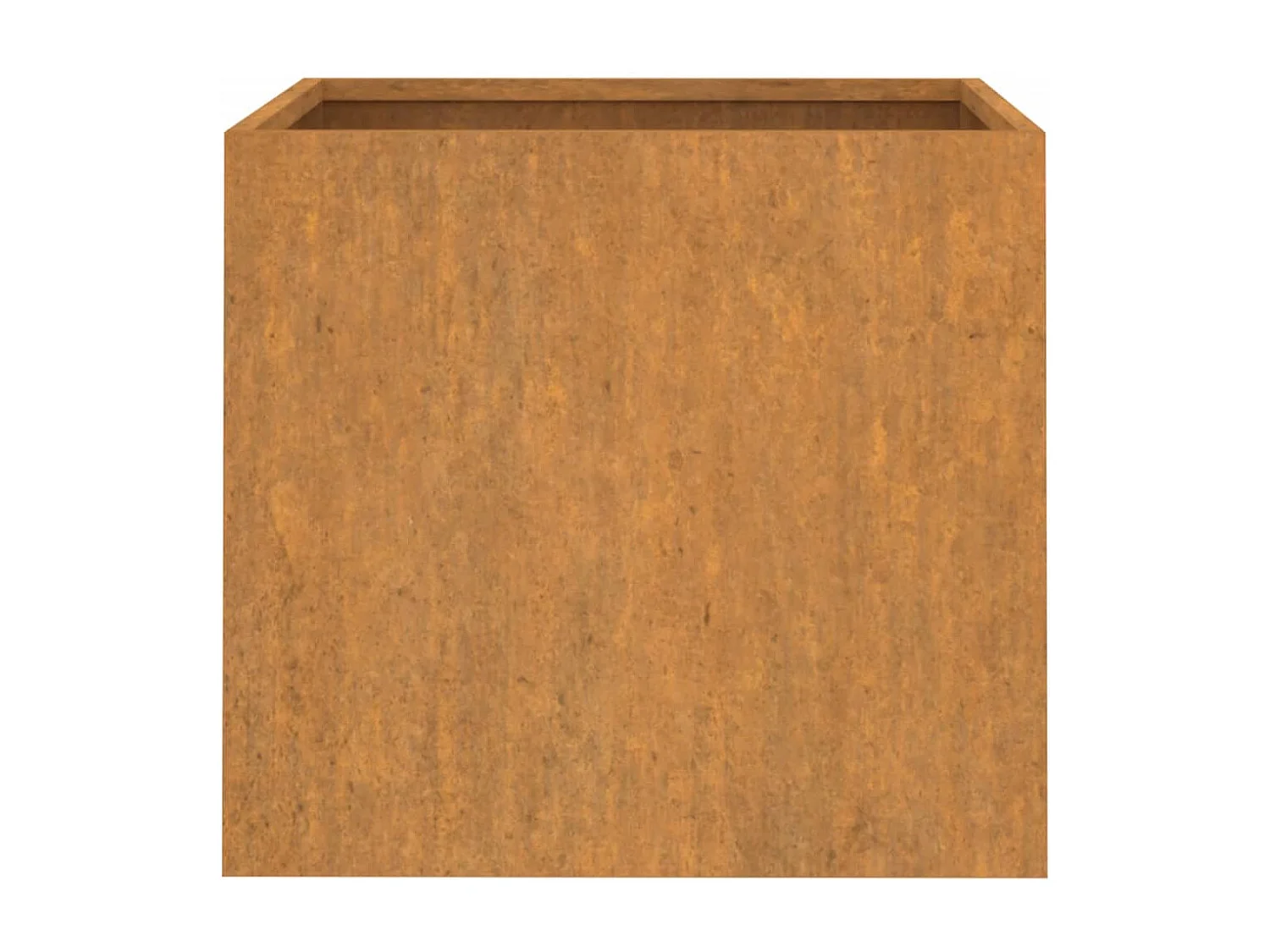 Vasos/floreiras 2 pcs 49x47x46 cm aço corten