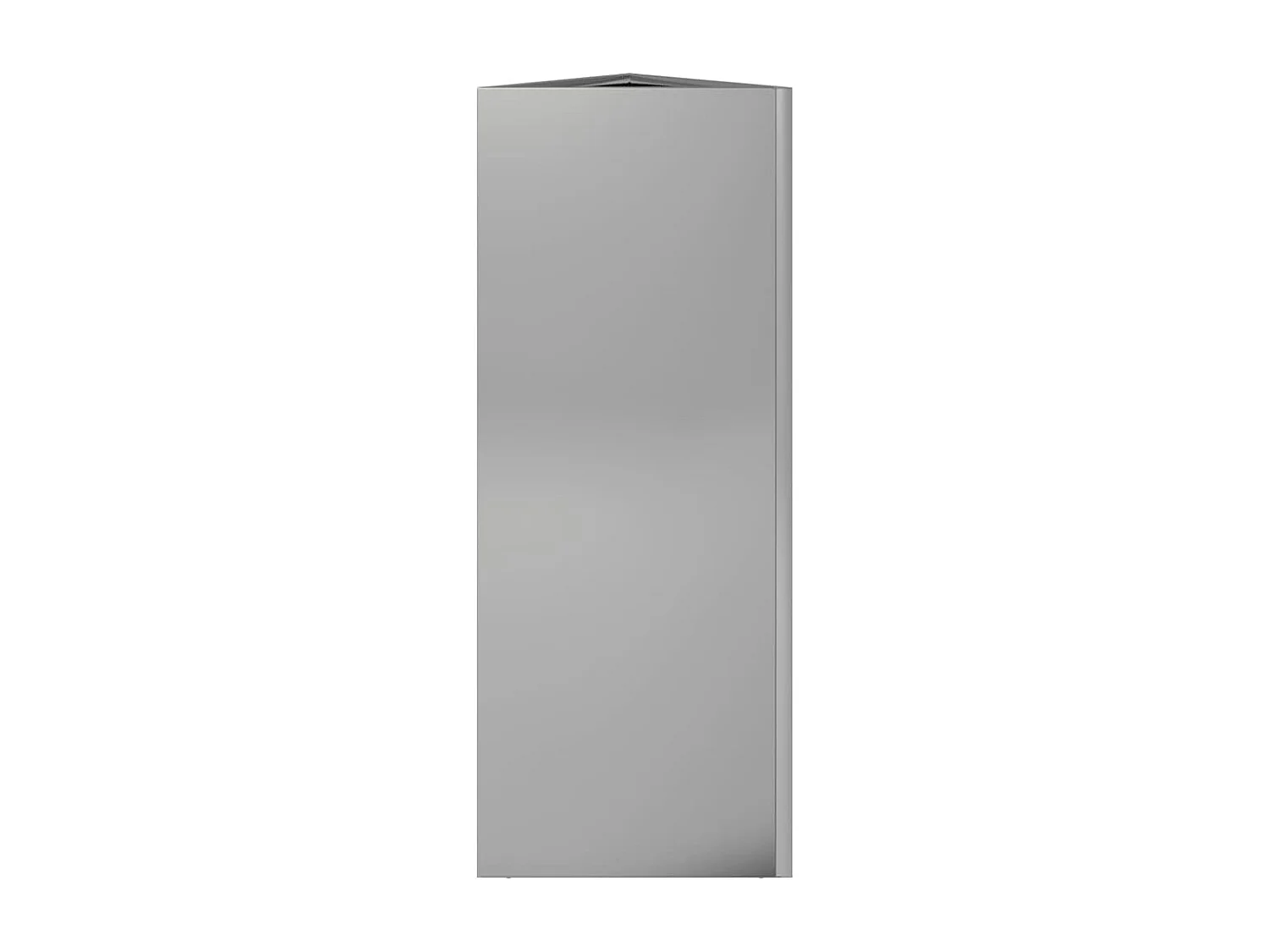 Vaso/floreira de jardim triangular 30x26x75 cm aço galvanizado