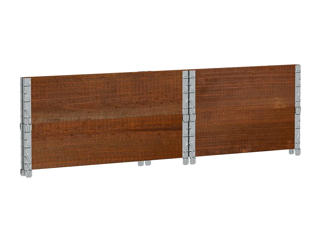 Jardinière marron 80x60 cm bois massif de pin