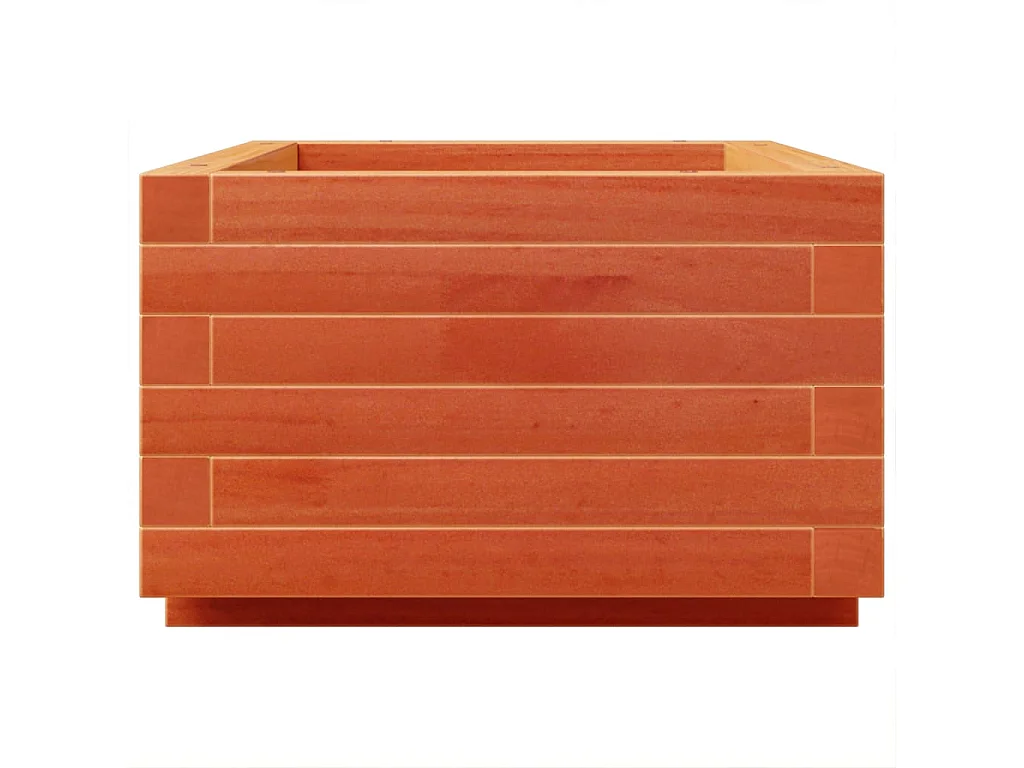 Pflanzkübel Wachsbraun 70x40x26,5 cm Massivholz Kiefer