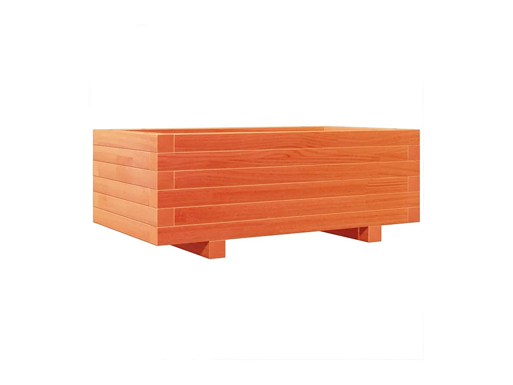 Pflanzkübel Wachsbraun 70x40x26,5 cm Massivholz Kiefer
