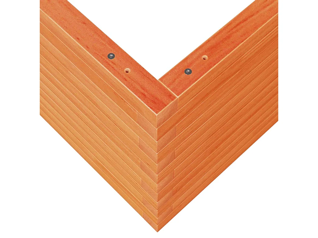 Fioriera Giardino Marrone Cera 60x60x45,5cm Legno Massello Pino