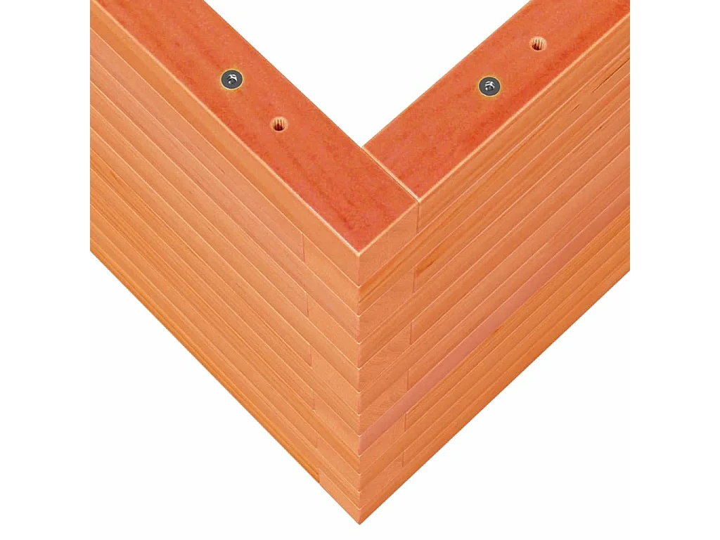 Jardinière cire marron 110x40x45,5 cm bois de pin massif