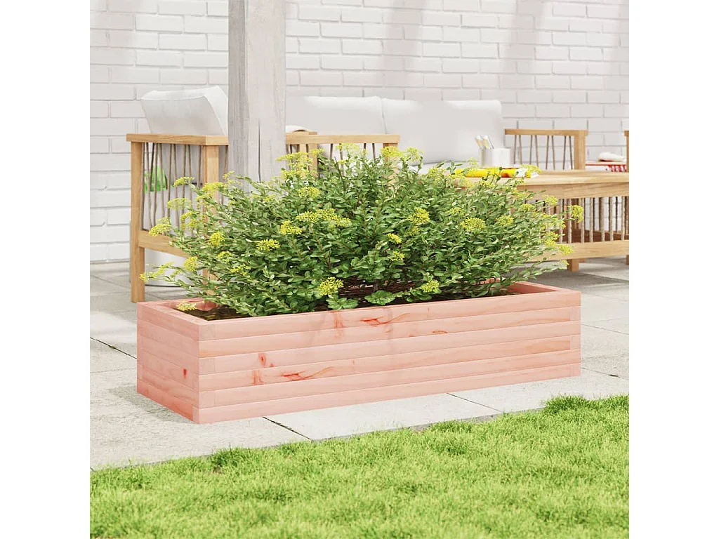 Jardinière 110x40x23 cm bois massif douglas
