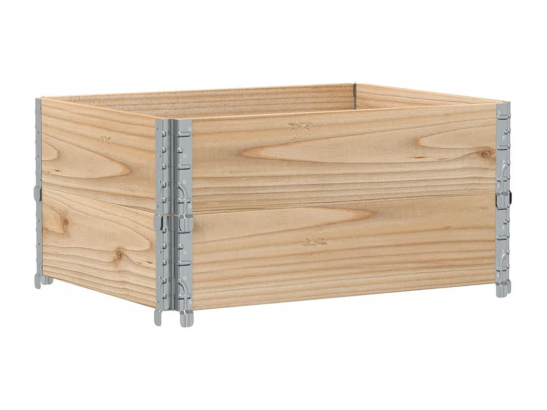 Jardinera de madera maciza de pino 80x60 cm