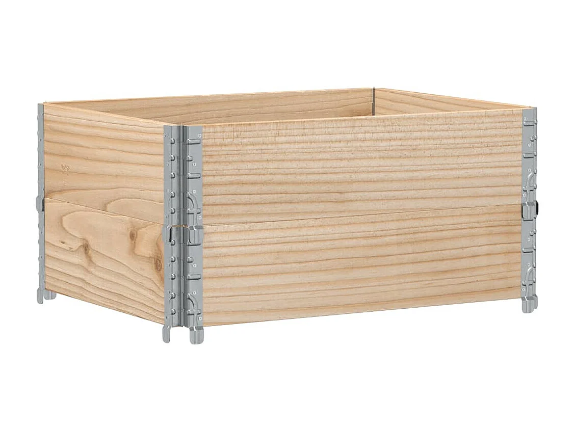 Jardinera de madera maciza de pino 80x60 cm