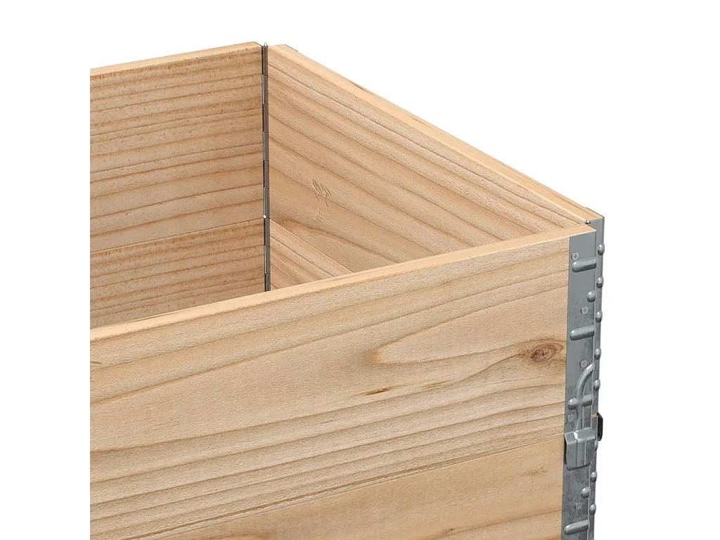 Jardinera de madera maciza de pino 80x60 cm