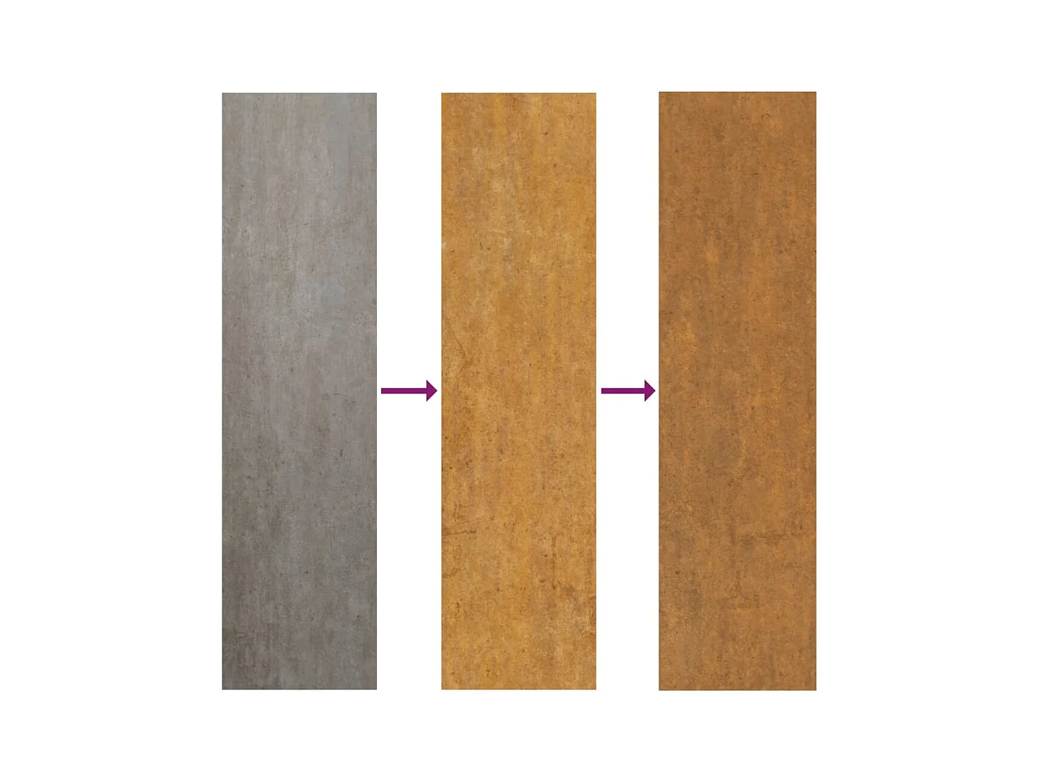Fioriera da Giardino 45x45x88 cm in Acciaio Corten