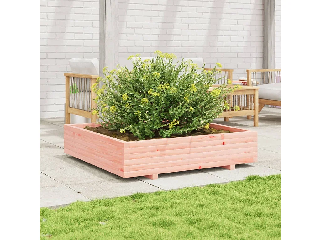 Pflanzkübel 110x110x26,5 cm Massivholz Douglasie