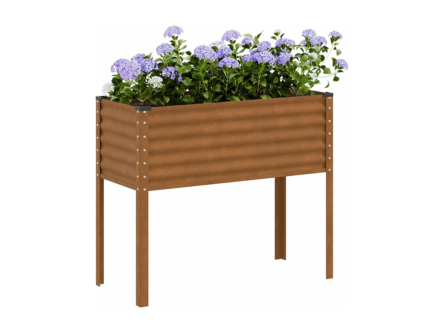 Jardinière 100x41x90 cm acier résistant aux intempéries