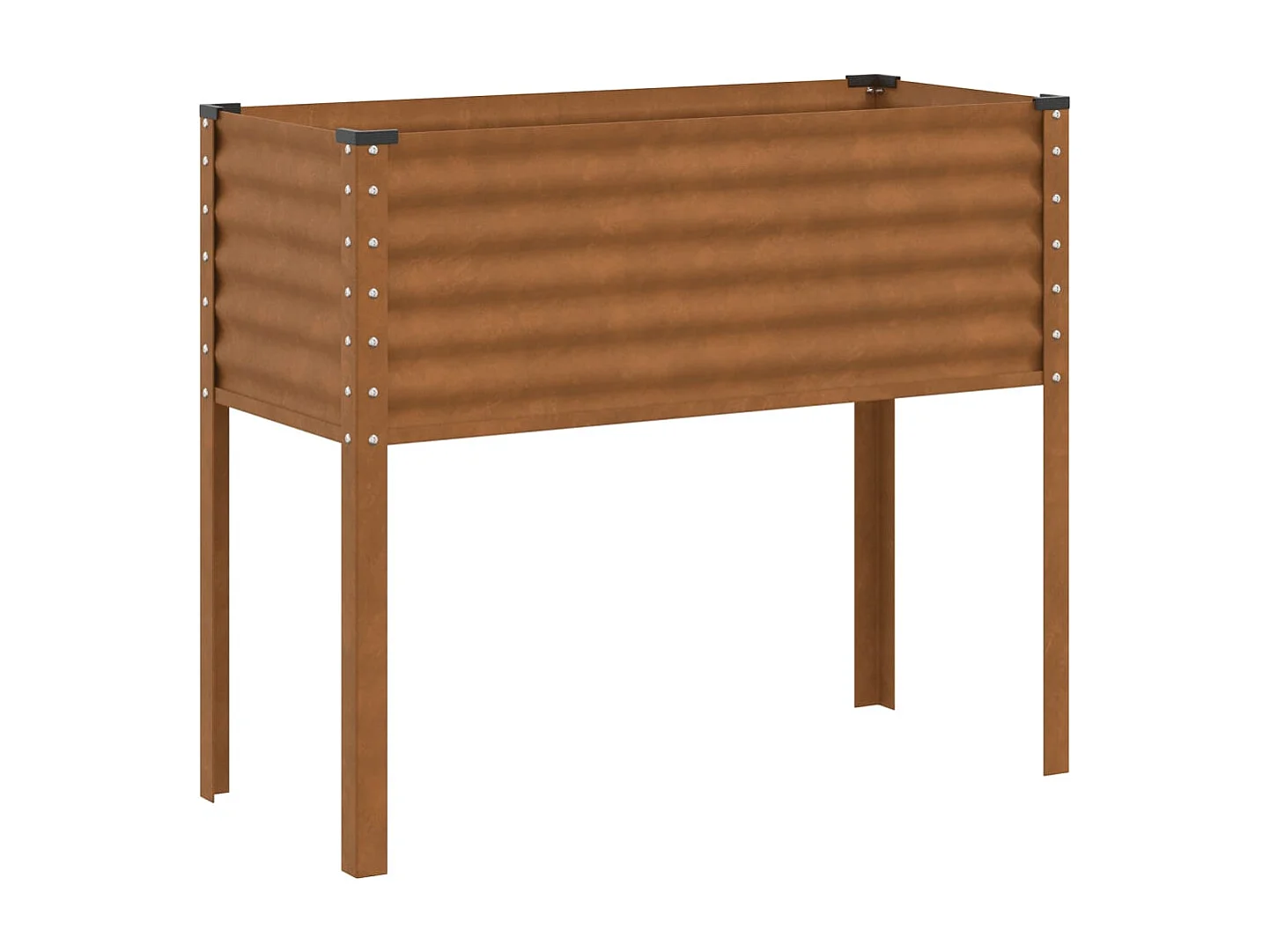 Plantenbak 100x41x90 cm weervast staal