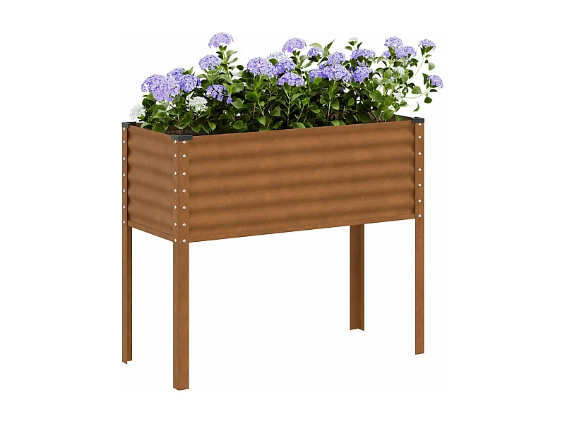 Plantenbak 100x41x90 cm weervast staal