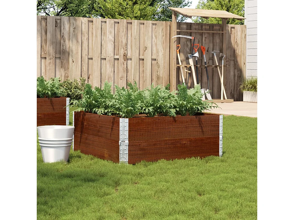 Fioriera da Giardino Marrone 100x100 cm Legno Massello di Pino