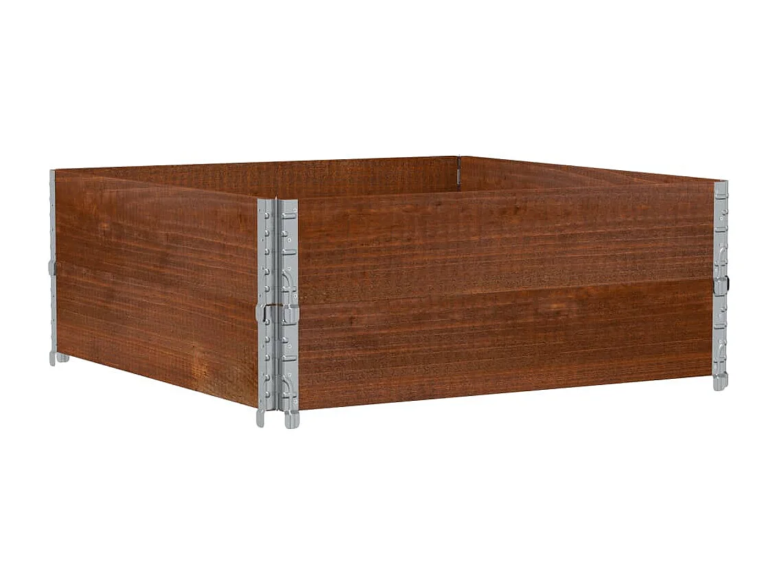 Fioriera da Giardino Marrone 100x100 cm Legno Massello di Pino