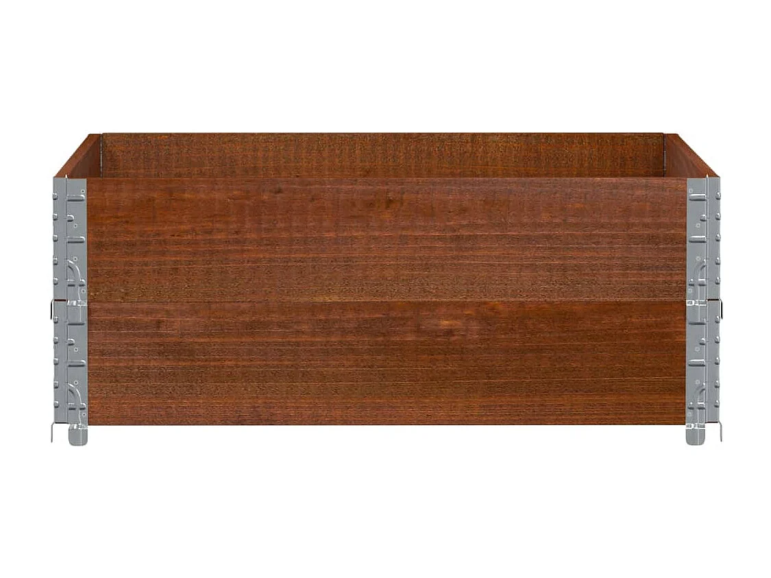 Fioriera da Giardino Marrone 100x100 cm Legno Massello di Pino