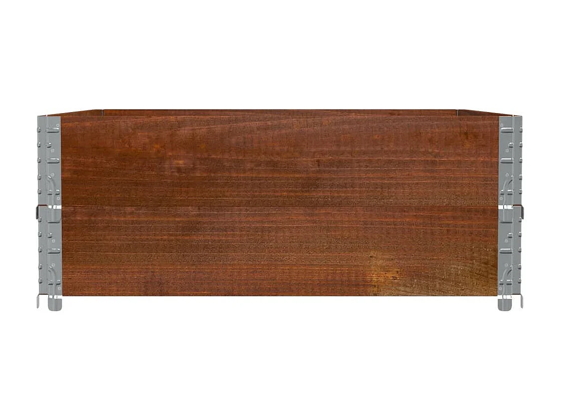 Fioriera da Giardino Marrone 100x100 cm Legno Massello di Pino