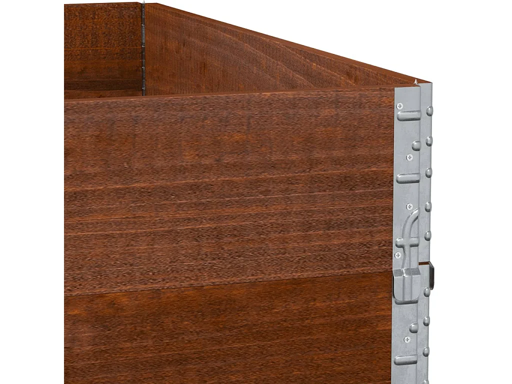 Fioriera da Giardino Marrone 100x100 cm Legno Massello di Pino