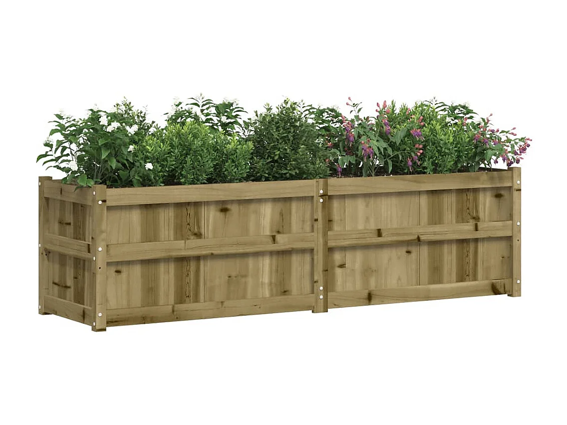 Fioriera da Giardino 180x50x50 cm in Legno di Pino Impregnato