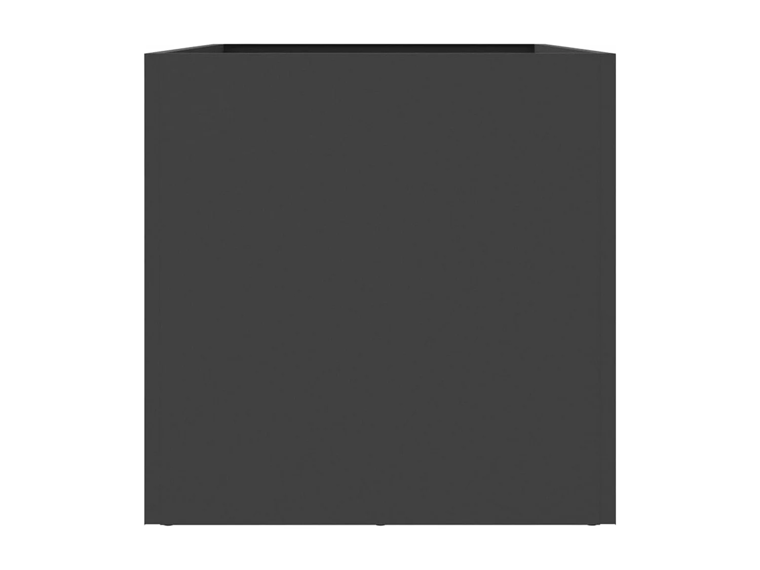 Jardinière noir 62x30x29 cm acier