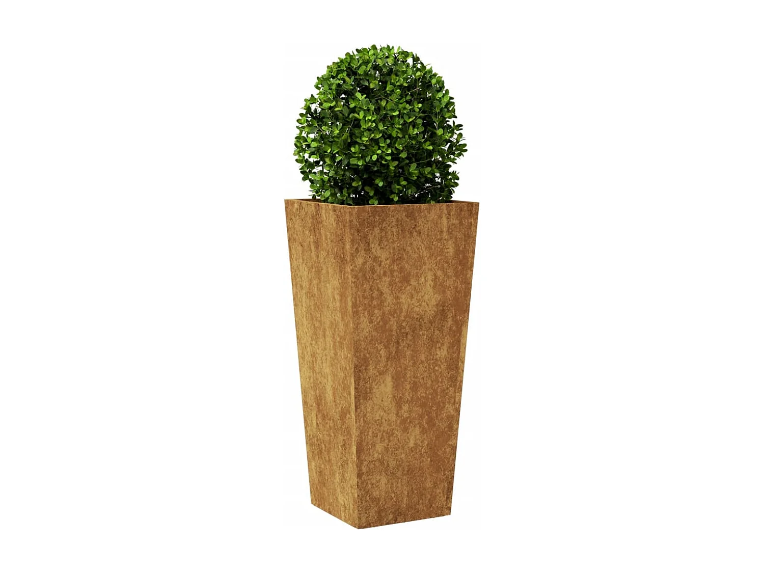 Plantenbakken 2 st 35x35x75 cm cortenstaal