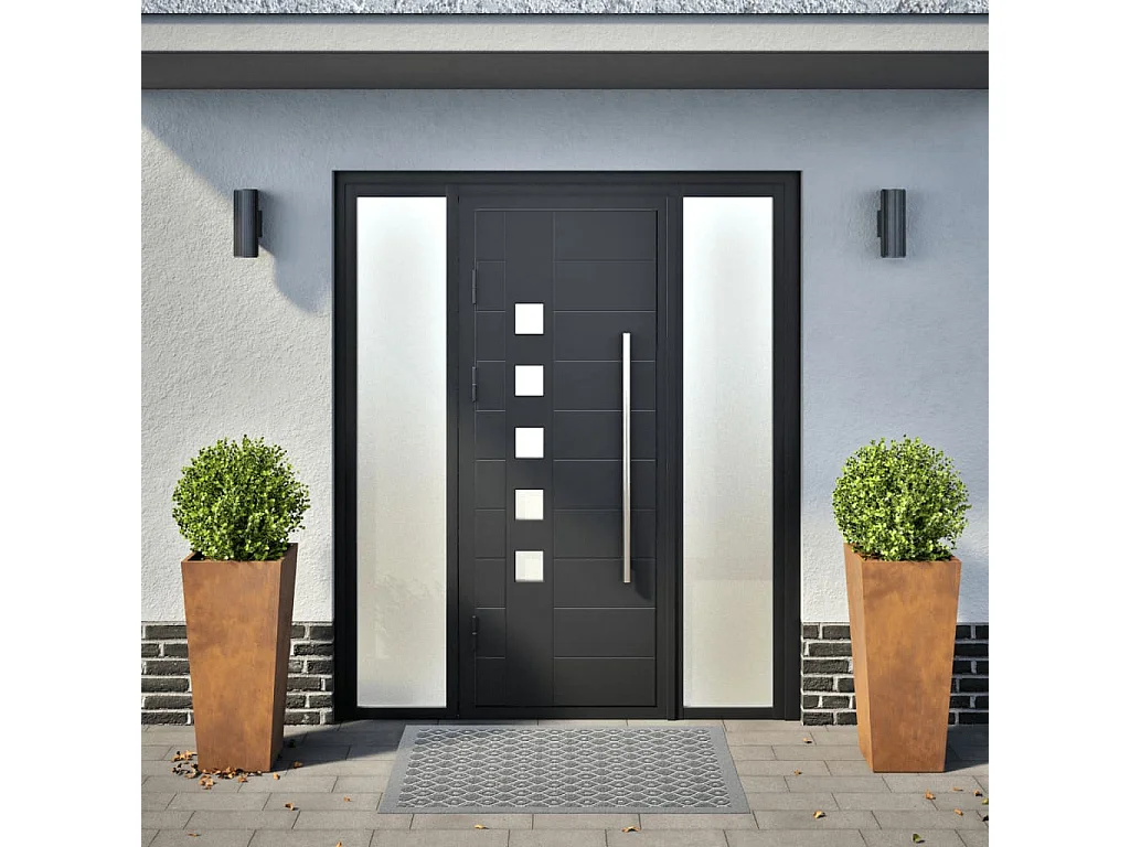 Jardinières 2 pcs 35x35x75 cm acier corten