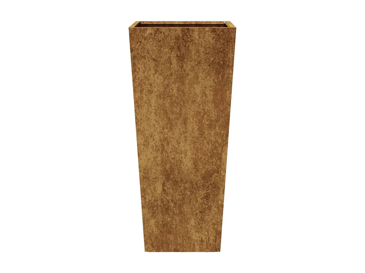 Jardinières 2 pcs 35x35x75 cm acier corten