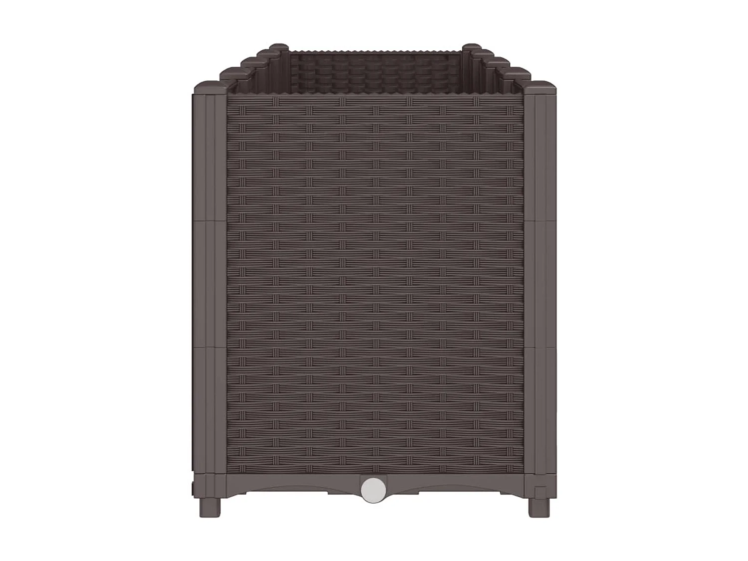 Jardinière marron 160x40x53 cm polypropylène