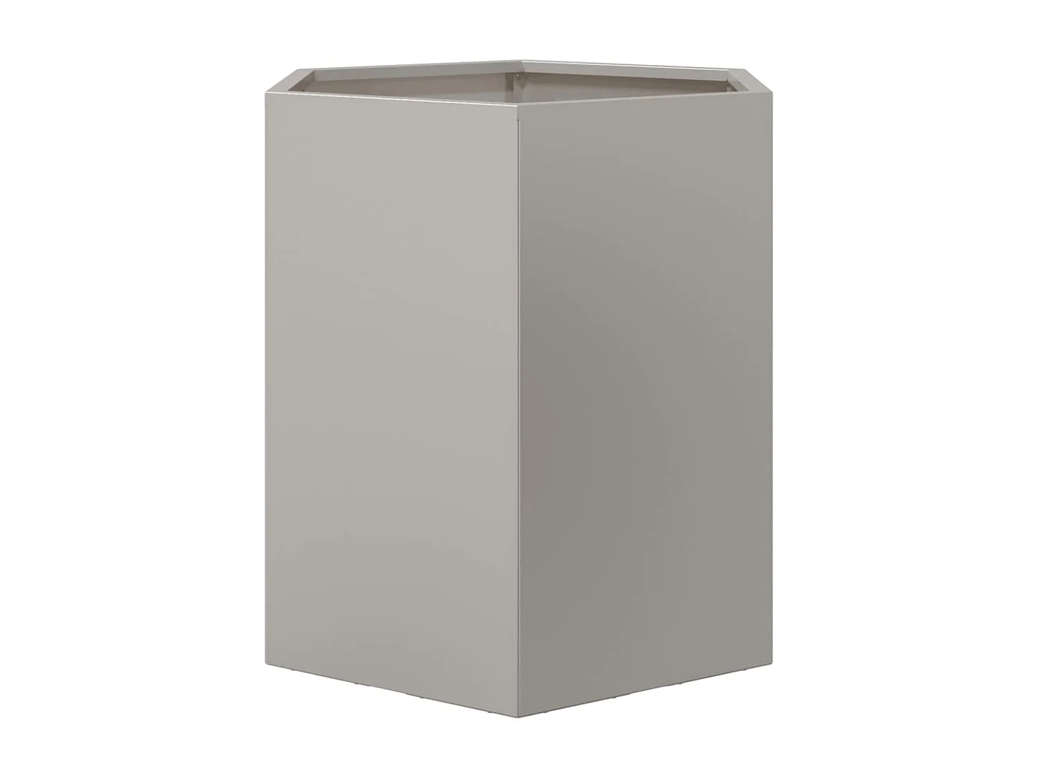 Jardinières 2 pcs hexagone 46x40x45 cm acier inoxydable