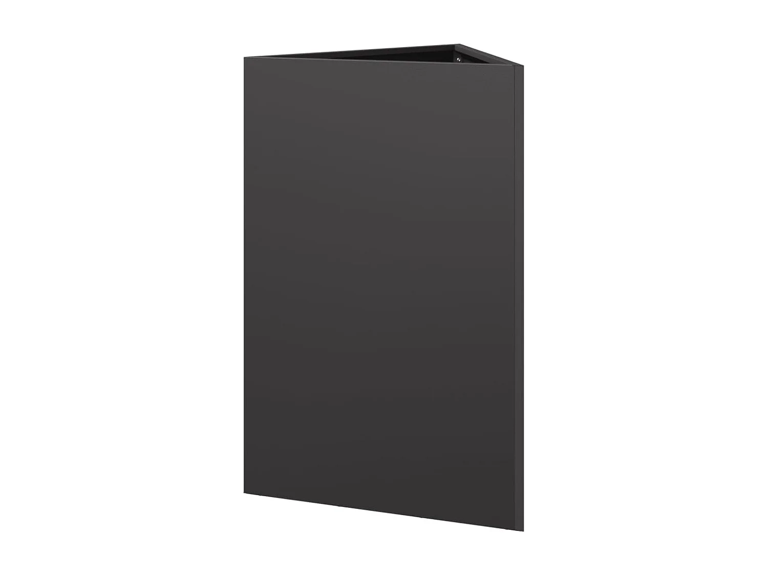 Jardinières 2 pcs noir triangulaire 50x43x75 cm acier