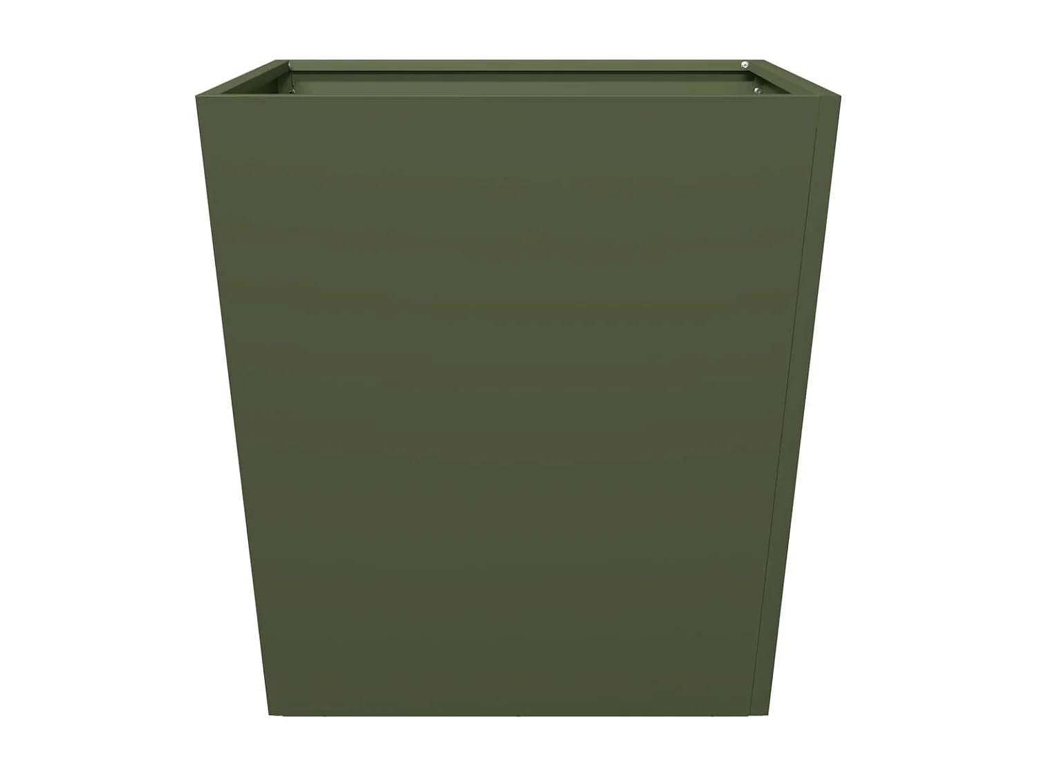 Jardinière vert olive 50x50x50 cm acier