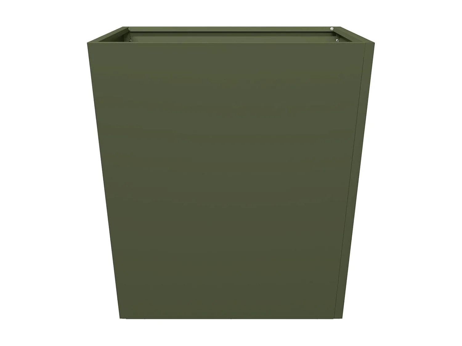 Jardinière vert olive 50x50x50 cm acier