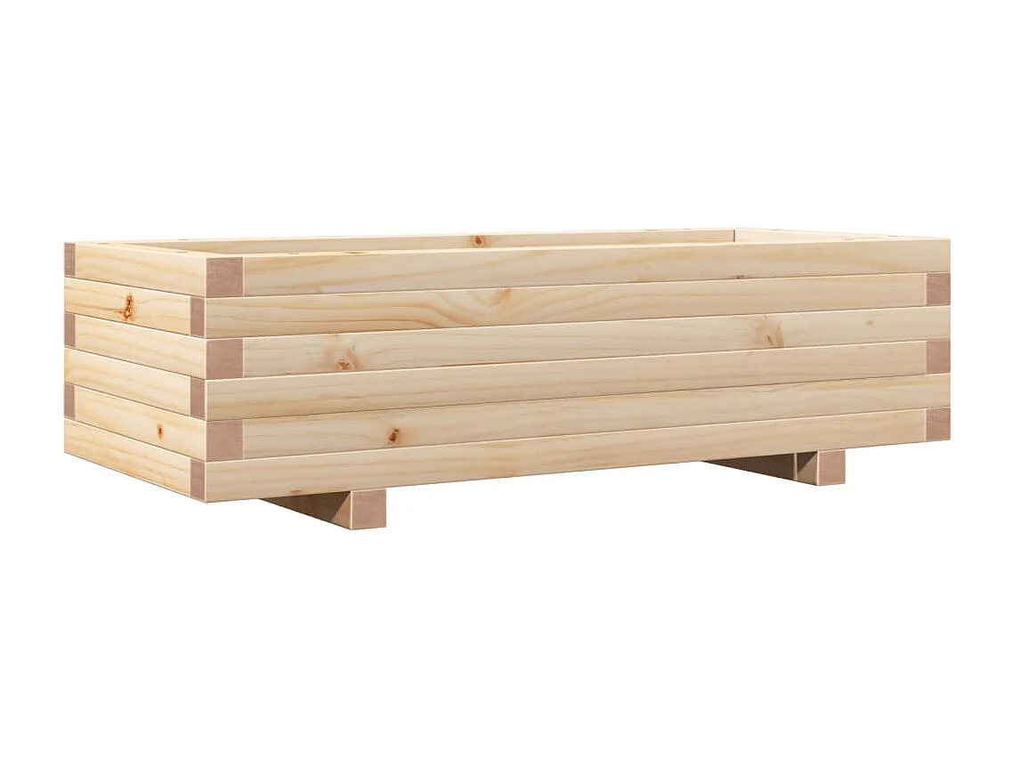 Pflanzkübel 90x40x26,5 cm Massivholz Kiefer