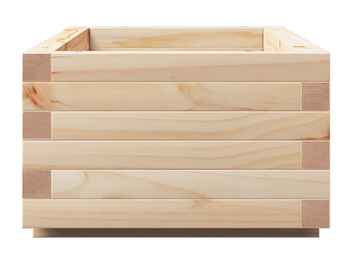 Pflanzkübel 90x40x26,5 cm Massivholz Kiefer